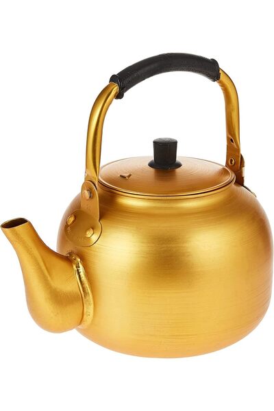 erorex Yellow Kettle 3 Litre | Stove Top Tea Kettle,Golden Kettle,Karak Kettle,Camping Kettle,Coffee