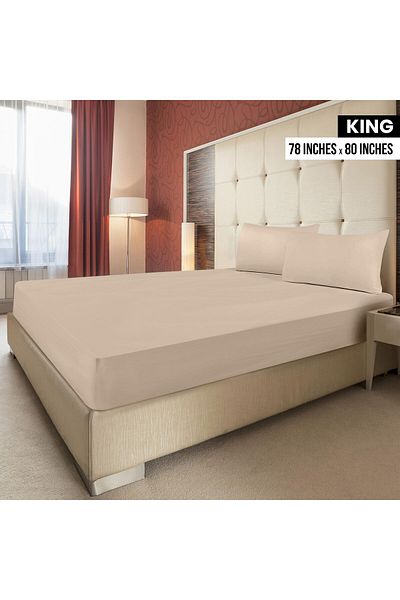 erorex King Fitted Sheet Bottom Sheet Deep Pocket Soft Microfiber Shrinkage And Fade Resistant Easy Care 1