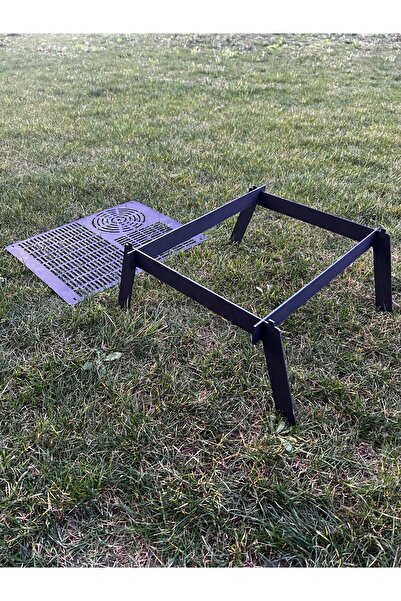 Omega Pratik Ateş Üstü Izgara Kamp Izgarası Kamp Ocağı