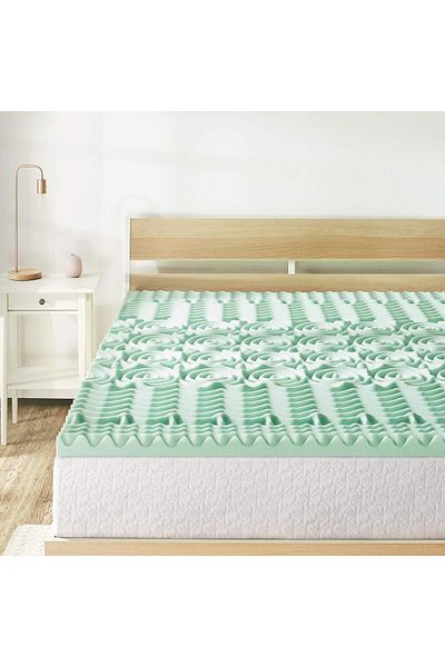 erorex Best Price Mattress 1.5 Inch 5 Zone Memory Foam Topper Mattress Pad With Calming Aloe Vera Infusion