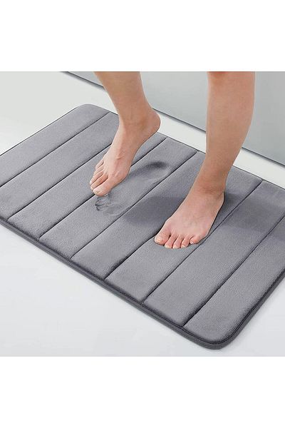 erorex Bath Mat 2 Pack 50X80 Cm Memory Foam Bath Mat Non Slip Soft And Comfortable Bath Mat With Highly