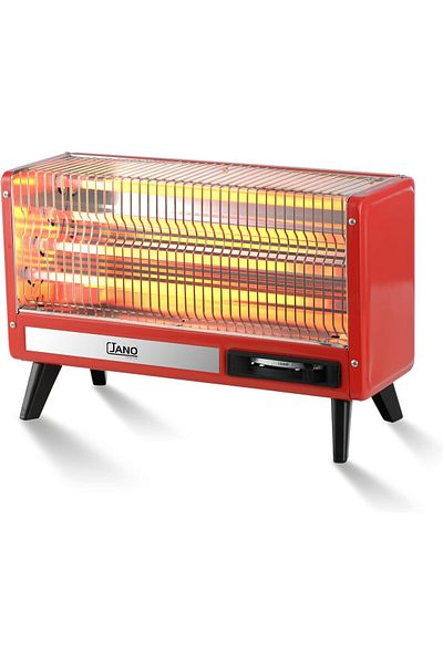 erorex 2400W Electric Heater With 4 Quartz Heating Elements Red Jn07004 2 Years