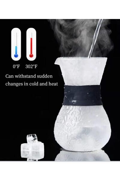 erorex Drip Coffee Maker, 400Ml Coffee Server Pot Without Filter, Coffee Dripper Elegant Glass Carafe |