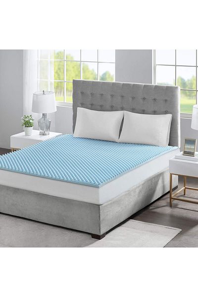 erorex Gel Infused Memory Foam Mattress Topper Luxurious All Season Enhanced Bed Support Twin 1.5 Inch