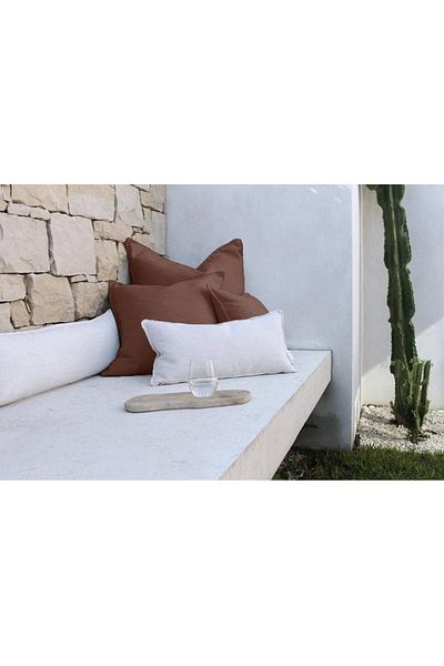 erorex Linen Square Decorative Cushion Microfiber Filler 45 * 45 Brown Am.102060400261 Pen