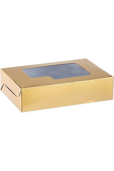 erorex Sweet Box Aluminum Gold Window 15X10Cm 5 Pieces