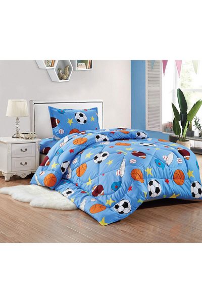 erorex 3 Piece Single Crib Bedding Set Includes Comforter Crib Sheet Pillow Sham Coverlet Lightweight