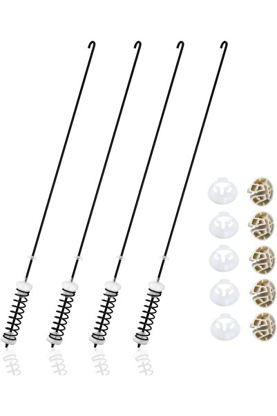 erorex مجموعة قضبان تعليق الغسالة W10780045، 4 قطع، مناسبة لغسالة ويرلبول وكينمور ومايتاج وأمانا وروبر وكروسلي