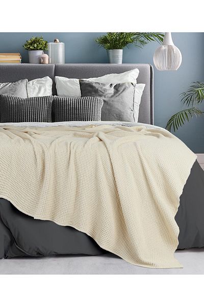 erorex Luxury 100 Percent Cotton Blanket Soft Blankets King Size For Bed Sofa And Couch Breathable Blanket