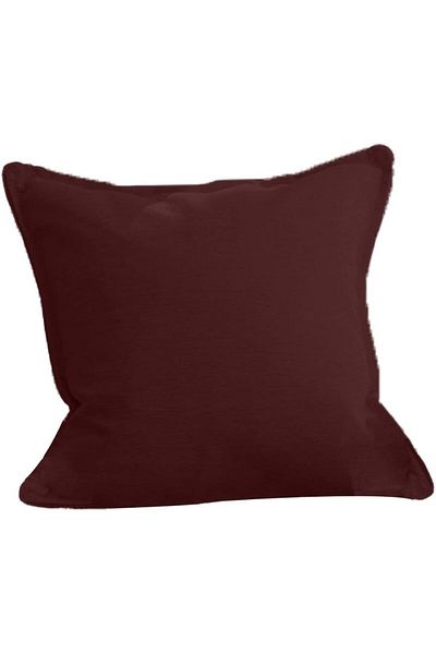 erorex Linen Square Decorative Cushion Microfiber Filler 45*45 Maroon Red Am.102060400303 Kun