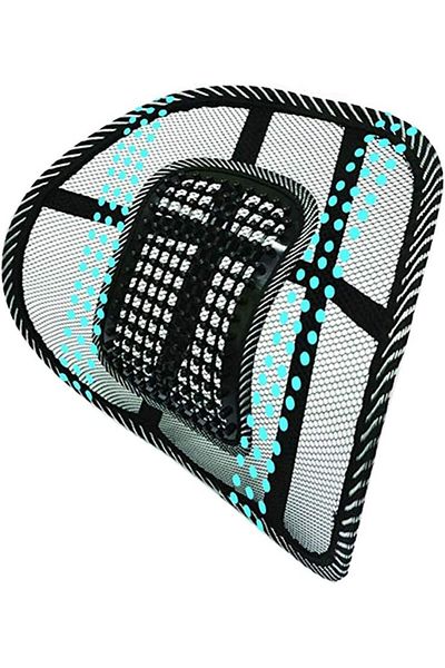erorex Back Cushion Waist Support Car Mesh Back Support With Massage Beads For Car Seats Office Chair
