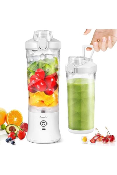 erorex خلاط محمول، خلاط بحجم شخصي لتحضير العصائر، خلاط محمول قابل لإعادة الشحن عبر USB، حمالة صدر