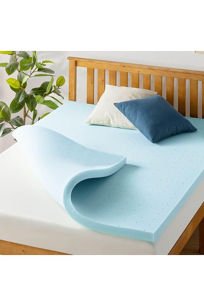 erorex 1.5 Inch Ventilated Memory Foam Mattress Topper Cooling Gel Infusion Certipur Us Certified Queen