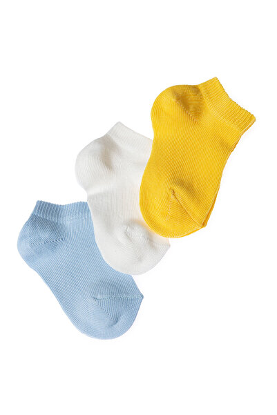 ebebek Hello Baby HelloBaby DÜz 3'lü Bilek Çorap Erkek Bebek