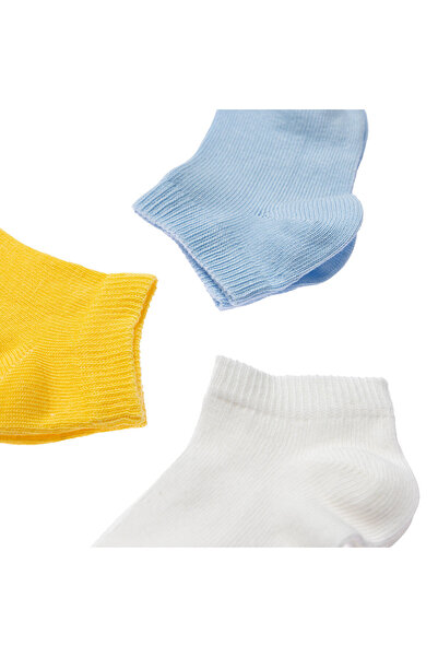 ebebek Hello Baby HelloBaby DÜz 3'lü Bilek Çorap Erkek Bebek