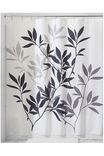 erorex Leaves Fabric Shower Curtain Modern Mildew Resistant Bath Curtain For Master Bathroom Kid'S