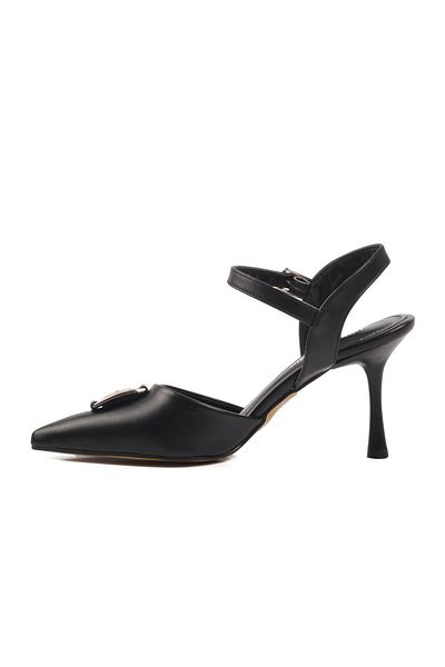 Pierre Cardin PC-54717 Z Μαύρα γυναικεία βραδινά παπούτσια