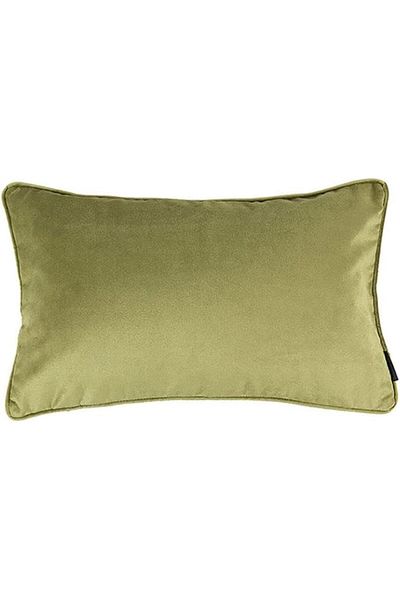 erorex Velvet Plain Matt Decorative Cushion Poly Filled 50X30 Cm Lime Green Am.88800503017 Kun