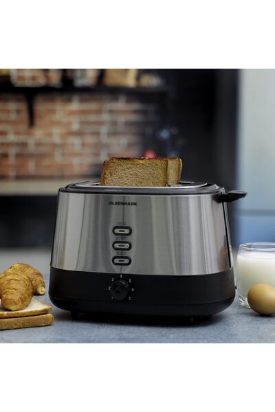 erorex Bread Toaster, 2 Slice Pop-Up Toaster, Ombt2476 | Reheat, Deforest & C...