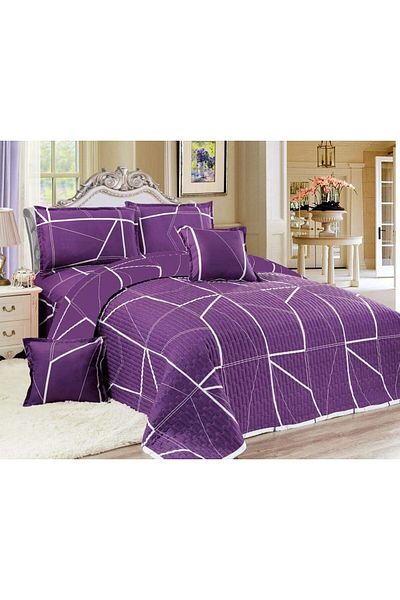 erorex Compressed 4Pcs Comforter Set Single Size Purple.06