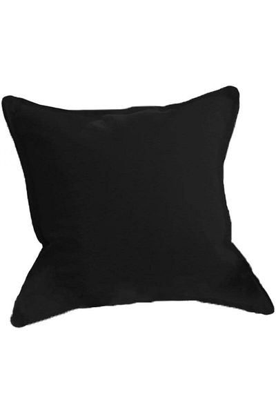 erorex Linen Square Decorative Cushion Microfiber Filler 45 * 45 Black Am.102060400274 Pen