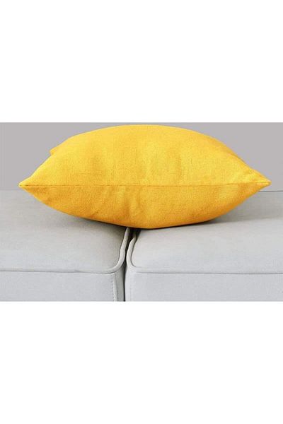 erorex Soft Linen Decorative Solid Filled Cushion 45*45 Yellow Am.8563277 Kun