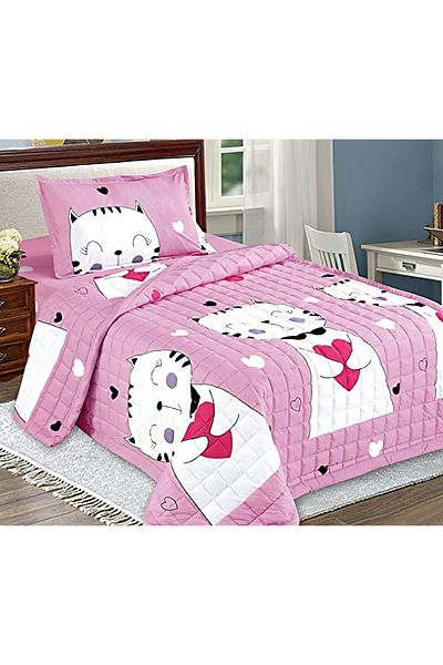 erorex Kids Compressed Comforter Set Reversible Bedding Set For Girls And Boys Soft Breathable 3Pcs Single