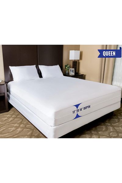 erorex Queen Queen Mattress Protector Bedbug Waterproof Zippered Encasement Hypoallergenic Premium Quality