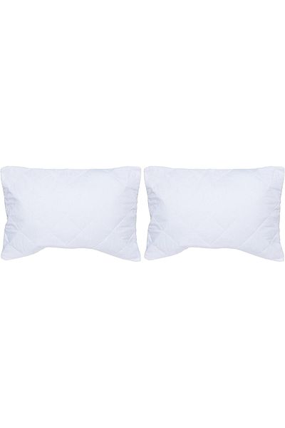 erorex Poly Cotton White Queen Size Pillow Protector 2 Pieces