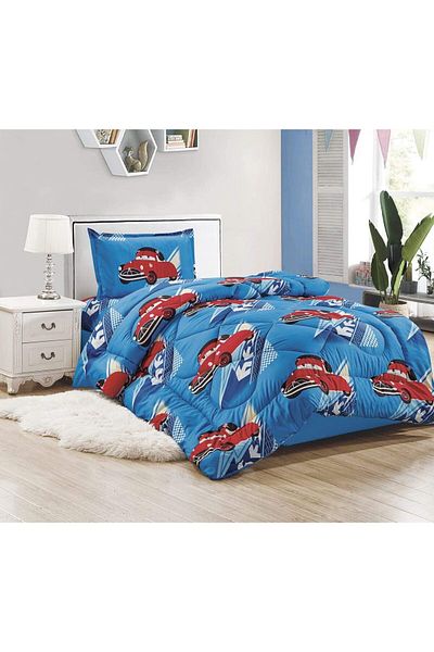 erorex Kids Soft And Fluffy Medium Filling Comforter Set 4Pcs Reversible Bed Set Single Size 160