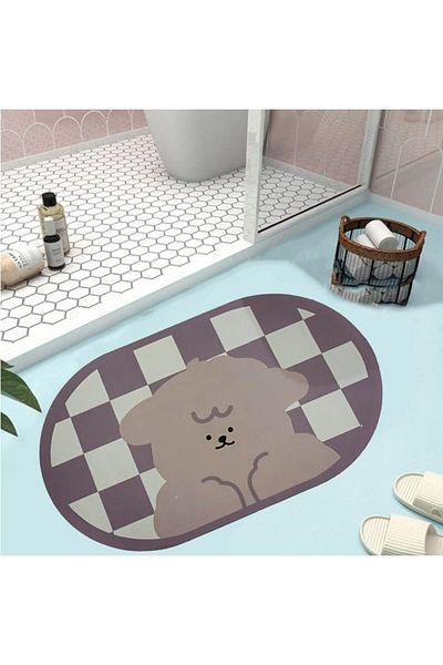 erorex Super Absorbent Floor Mat Napa Skin Super Absorbent Bathroom Mat Thin Quick Dry Bath Mat Non Slip