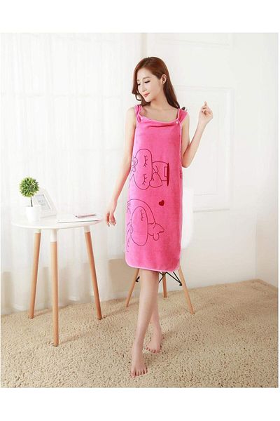 erorex Multifunction Lovely Bath Towel Wraps Microfiber Soft Wearable Spa Suspenders Skirt Bath Towel Wrap