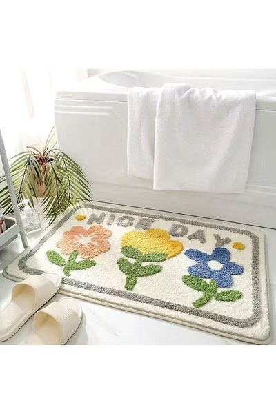 erorex 40*60Cm Bathroom Rugs Mat Extra Soft And Absorbent Microfiber Bath Rugs Water Absorbing And Anti