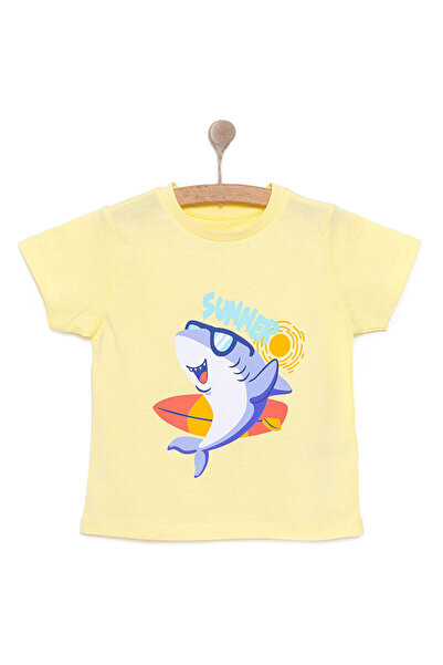 ebebek Hello Baby HelloBaby Basic Erkek Yaz Köpek Balığı Baskılı T-Shirt Erke...