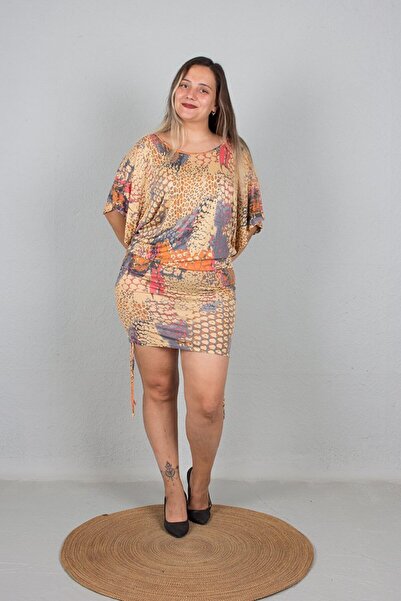 Truva XXL Büyük Beden Yarasa Model Elbise