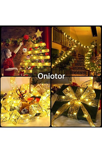 erorex 2 Pack Ribbon Fairy Lights 10M 2X5M 100 Led Ribbon Lights Tree Ribbon Battery Powered Lights Xmas