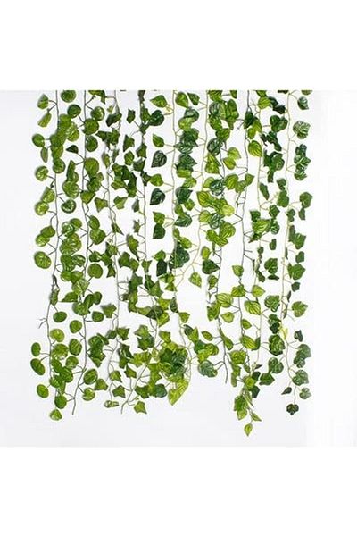 erorex 12 Piece Artificial Hanging Ivy Leaves Green