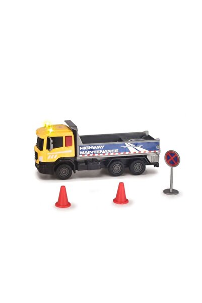 Dickie Toys مجموعة شاحنات موقع البناء من ديكي باللون الأصفر