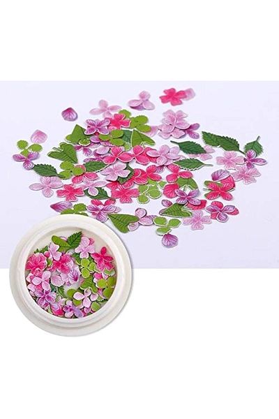 erorex Dried Flowersnail Art Dried Flowers Wood Pulp Piece Small Daisy Rose Fresh Pastoral Nail Dried