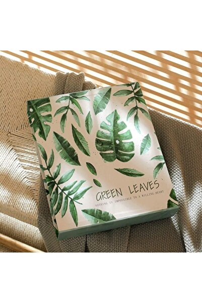 erorex Photo Album 4X6 Inch 100 Pockets Picture Green Leaves Natural Style Tree Green Home Collection