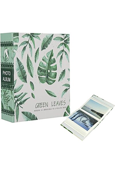 erorex Photo Album 4X6 Inch 100 Pockets Picture Green Leaves Natural Style Tree Green Home Collection