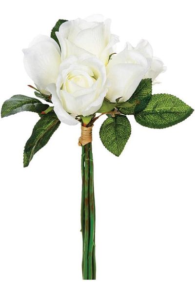 erorex Bouquet 7 White Roses H30