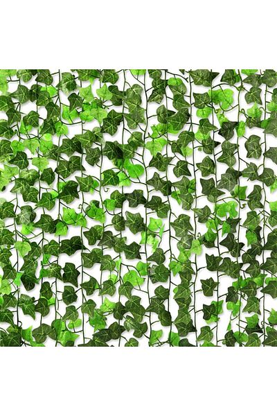 erorex Elf 12 Pack 82 Feet Artificial Ivy Garland Ivy Garland Fake Vine Uv Resistant Green Leaves Fake