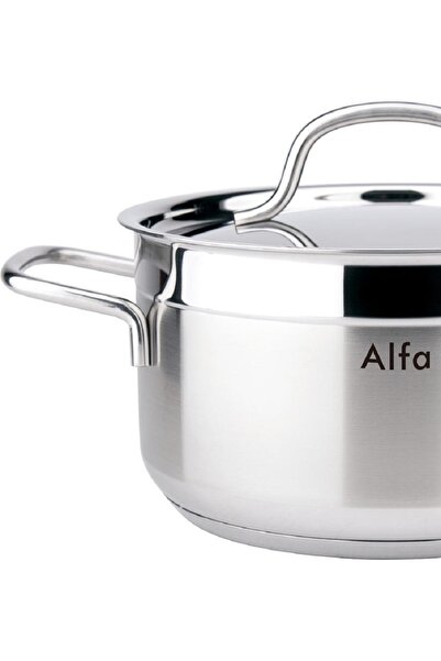 Alfa 6 PC 18/10 Cr-Ni STAINLESS STEEL COOKWARE SET (26cm+28cm+32cm)