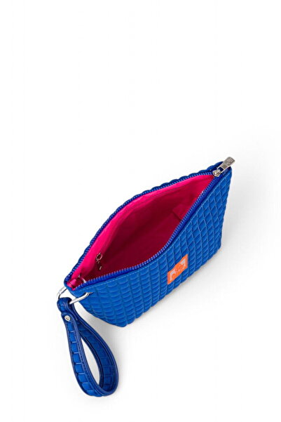 Bilik Deri Scuba Saks Синя жіноча сумочка-портфель та клатч YELİZ