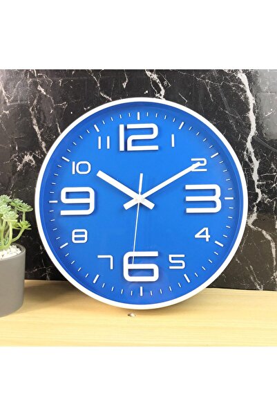 erorex ساعة حائط صامتة بدون تكتكة مصنوعة من الكوارتز عالي الجودة تعمل بالبطارية دائرية سهلة القراءة