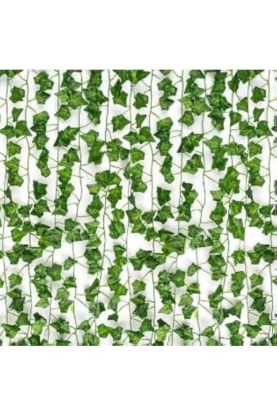 erorex Artificial Hanging Ivy Leaves 12Pcs Multicolor 230Cm