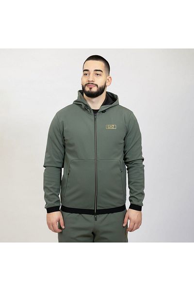 EA7 Emporio Armani Hanorac EMPORIO ARMANI EA7 pentru barbati TRAIN GOLD M LABEL HOODIE - 7M0000350AF10343U8100