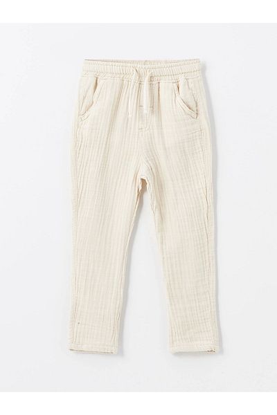 LC Waikiki Lcw Kids Beige Baby Boy Pants with Elastic Waist