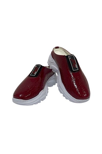 MRSHERİFF Orthopedic Unisex Sports Slippers (Genuine Leather)